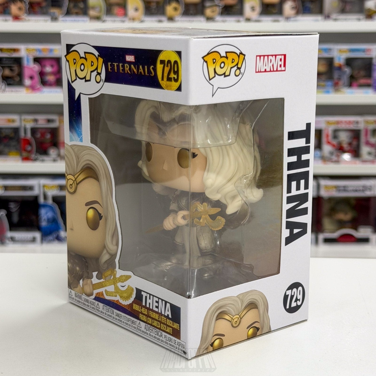 Funko Pop Marvel Eternals Thena 729 MCU Goddess of War Greece Toy Vinyl Figure