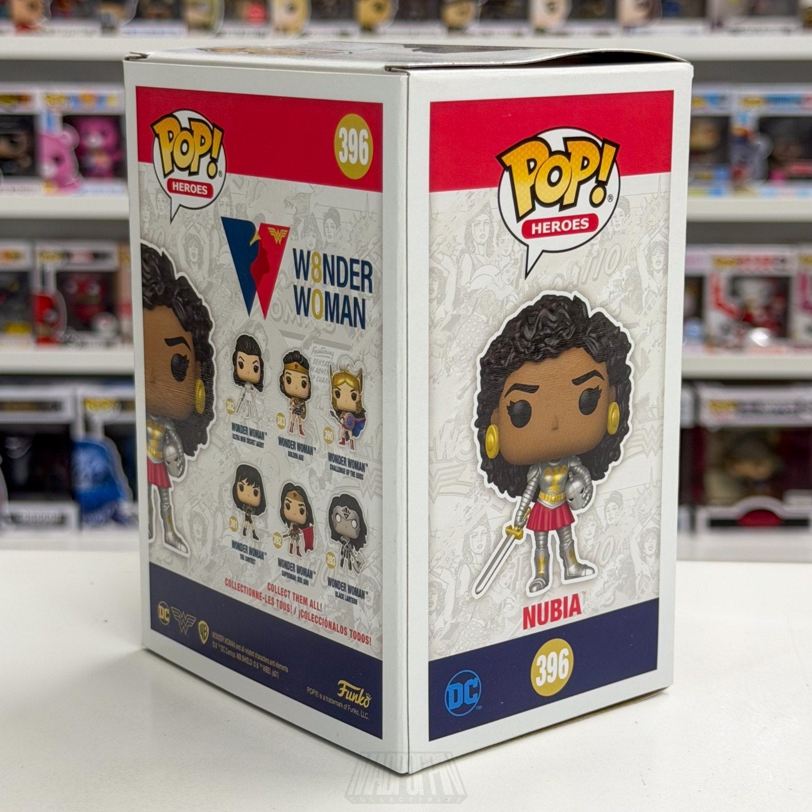 Funko Pop DC Super Heroes Wonder Woman Nubia FunKon 396 Amazon Warrior Figure