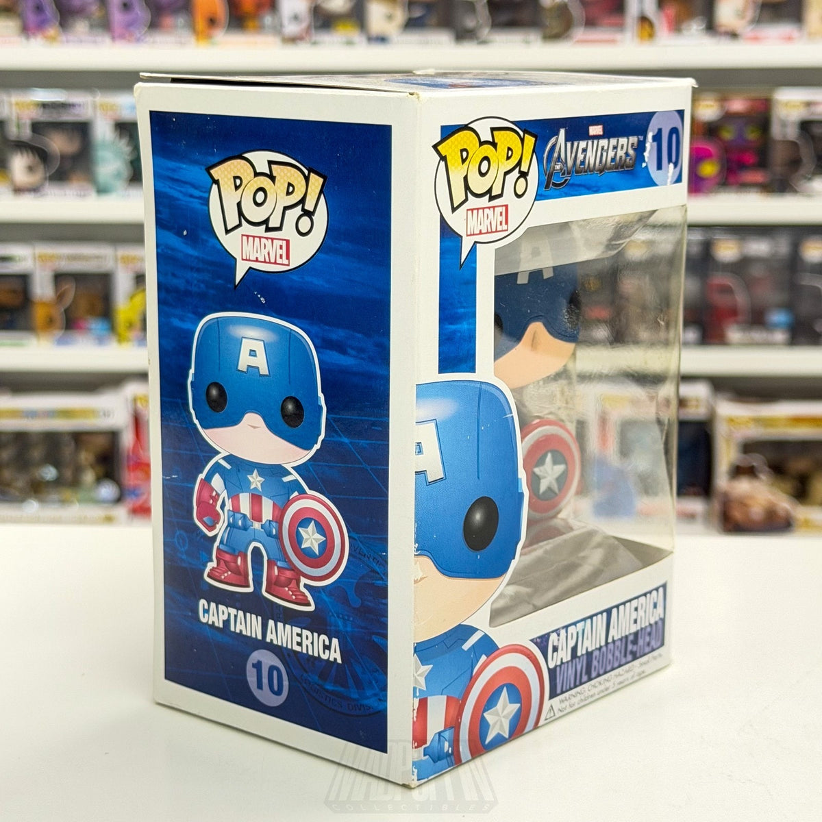 Funko Pop Marvel Avengers Captain America 2012 Vaulted 10 Superhero Vinyl Figure