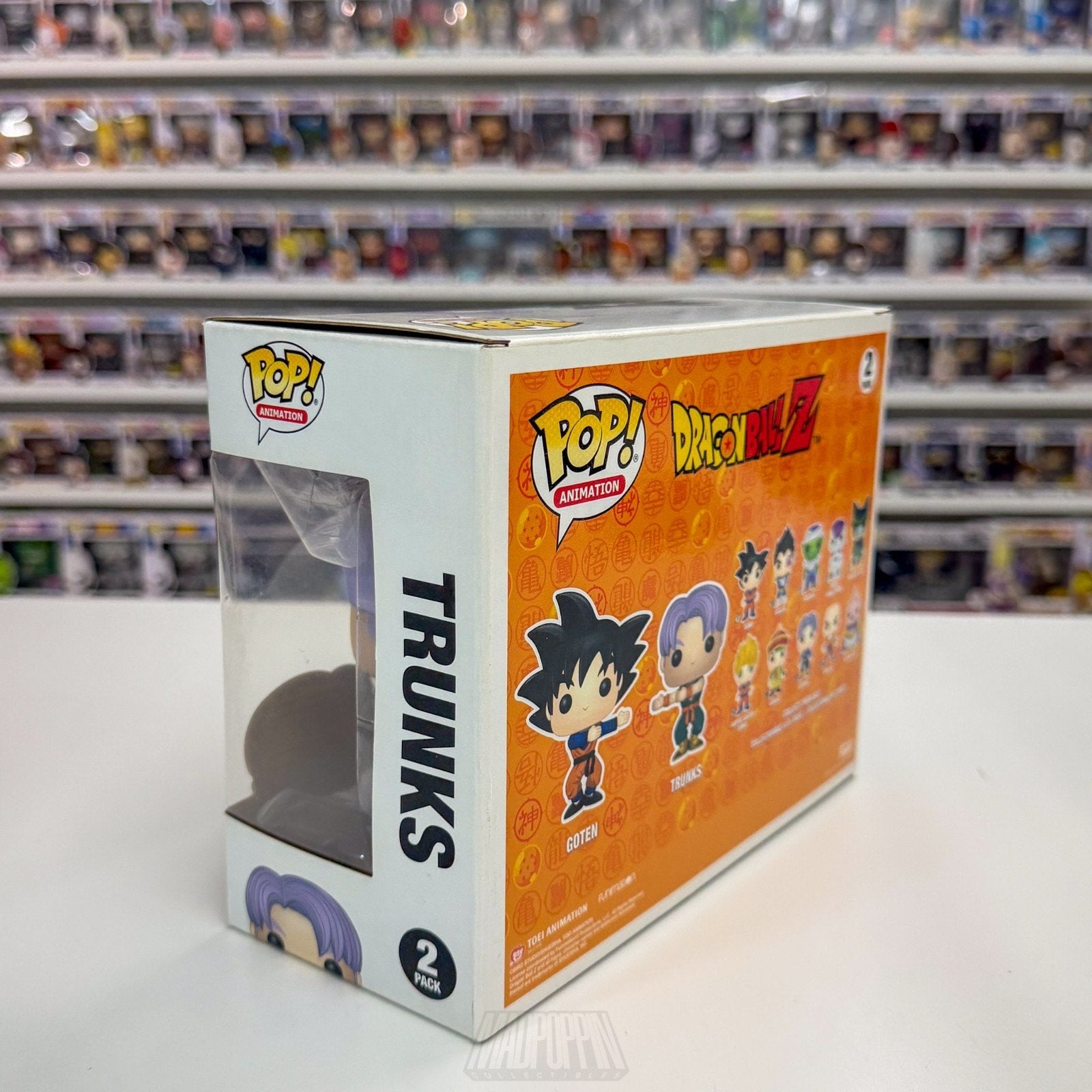 Funko Pop Anime Dragon Ball Z Goten Trunks BoxLunch 2 Pack Manga Vinyl Figure