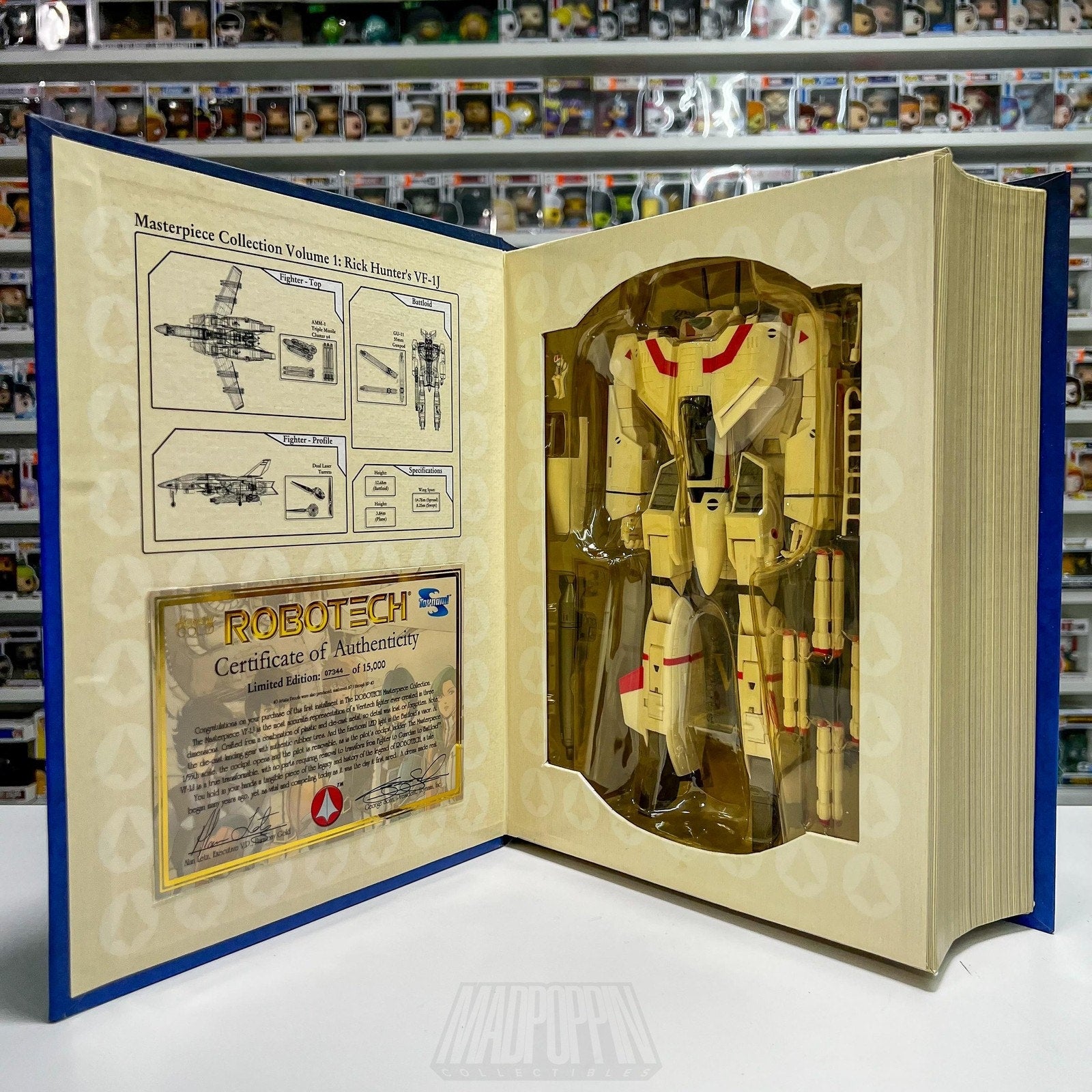 Robotech Macross Saga Masterpiece Vol 1 Rick Hunter VF-1J Toynami Vintage RARE