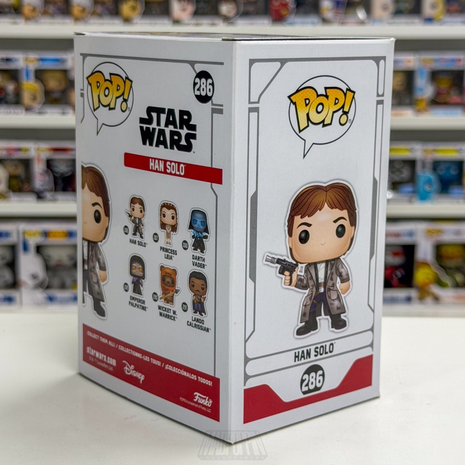 Funko Pop Star Wars Return of the Jedi Han Solo Endor 286 Smuggler Vinyl Figure