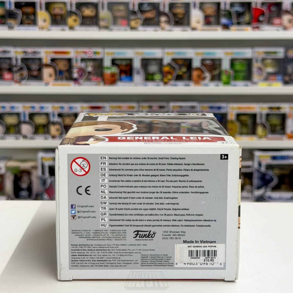 Funko Pop Star Wars Force Awakens General Leia 107 Jedi Princess Vinyl Figure