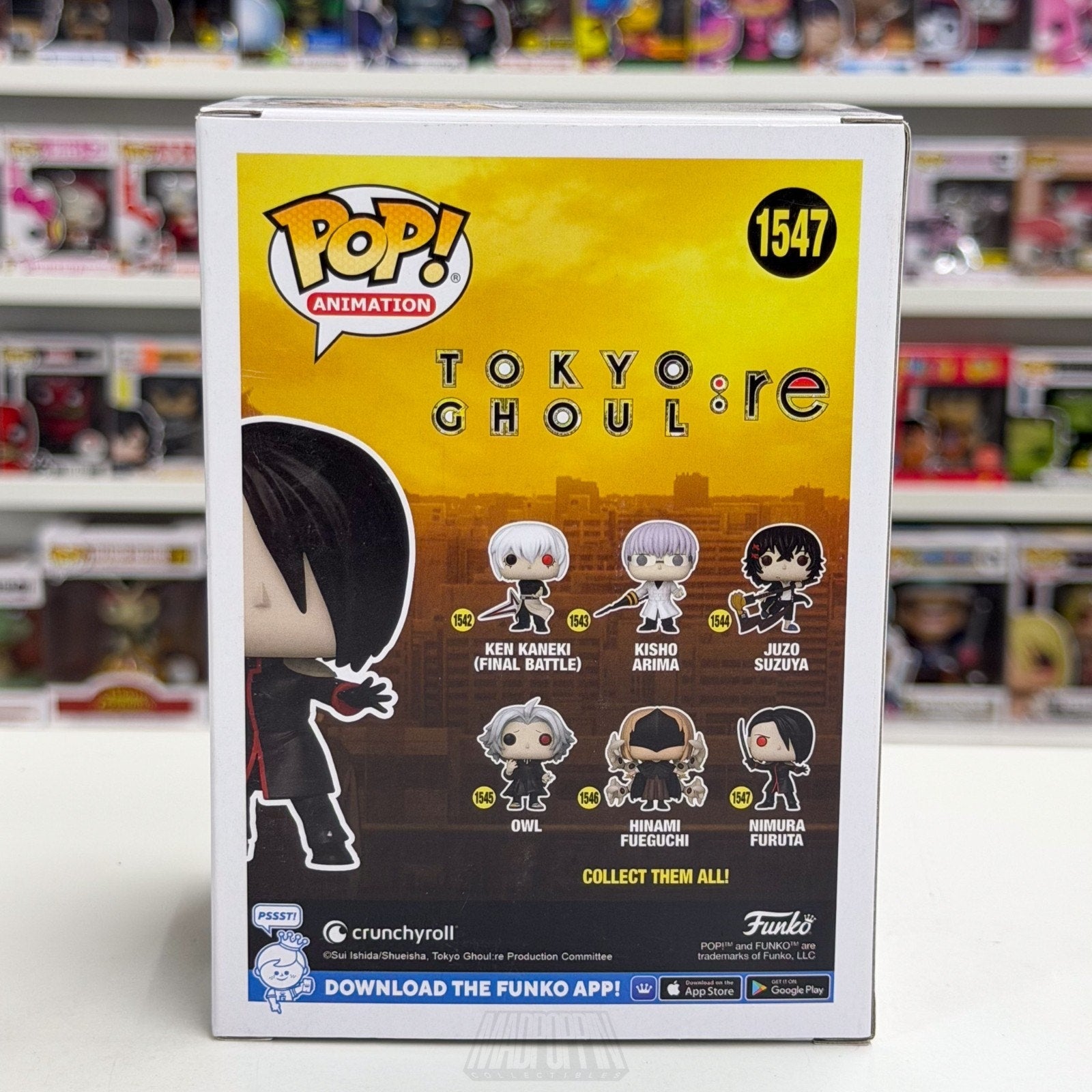Funko Pop Anime Tokyo Ghoul:re Nimura Furuta 1547 Japan Manga Toy Vinyl Figure