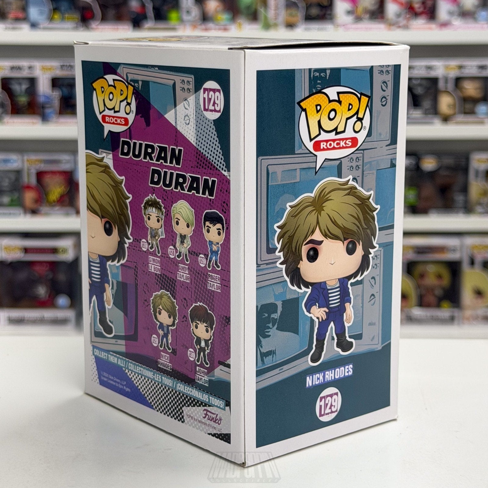 Funko Pop Rocks Duran Duran Nick Rhodes 129 Music English New Wave Vinyl Figure