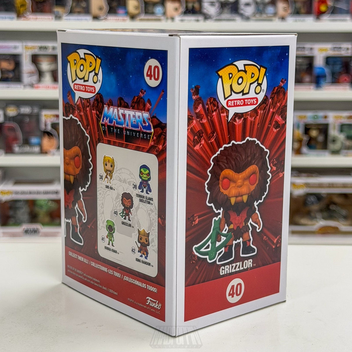 Funko Pop Retro Toys Master of the Universe Grizzlor 40 Cartoon 80s Vinyl Figure