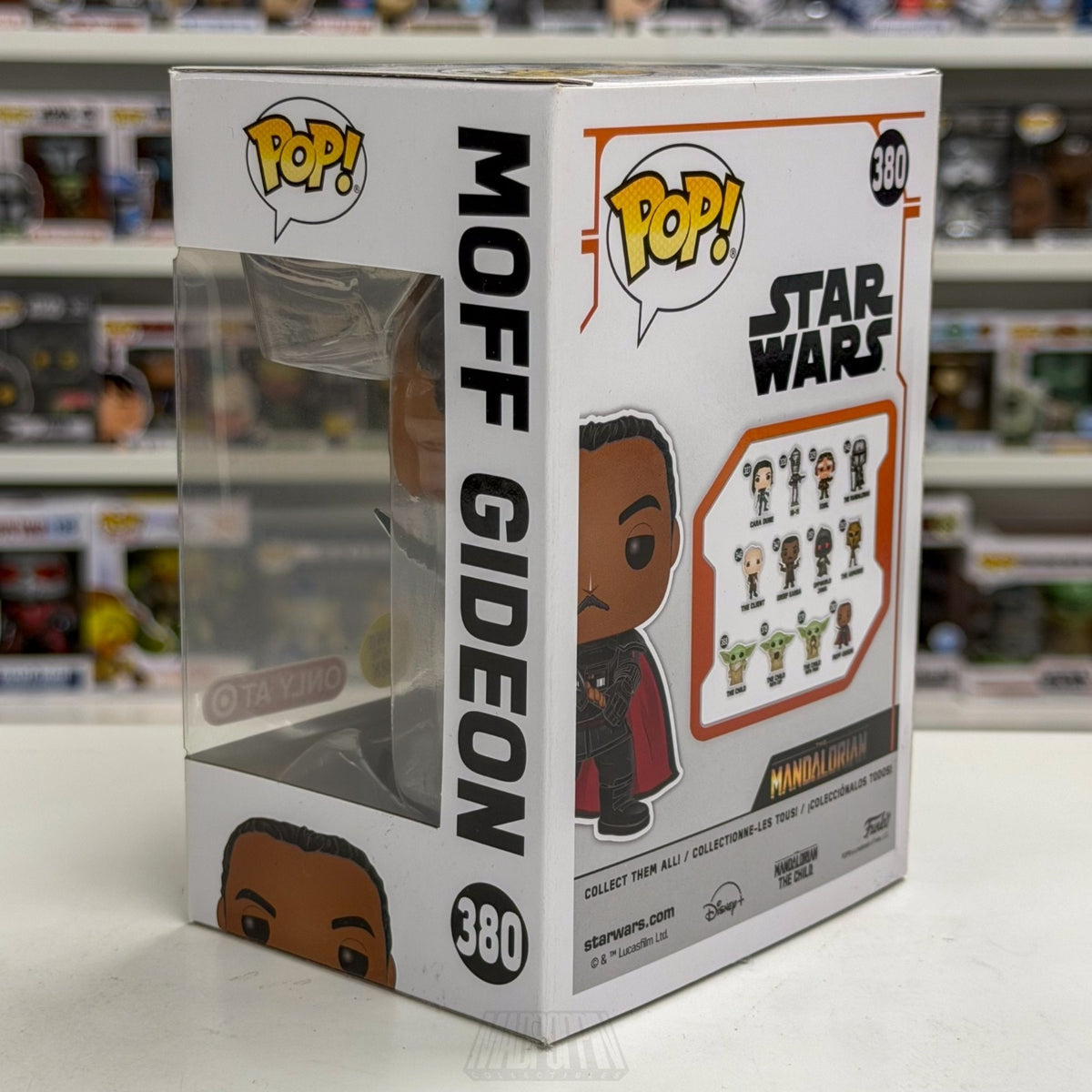 Funko Pop Star Wars Mandalorian Moff Gideon w/Darksaber Glow Target 380 Figure