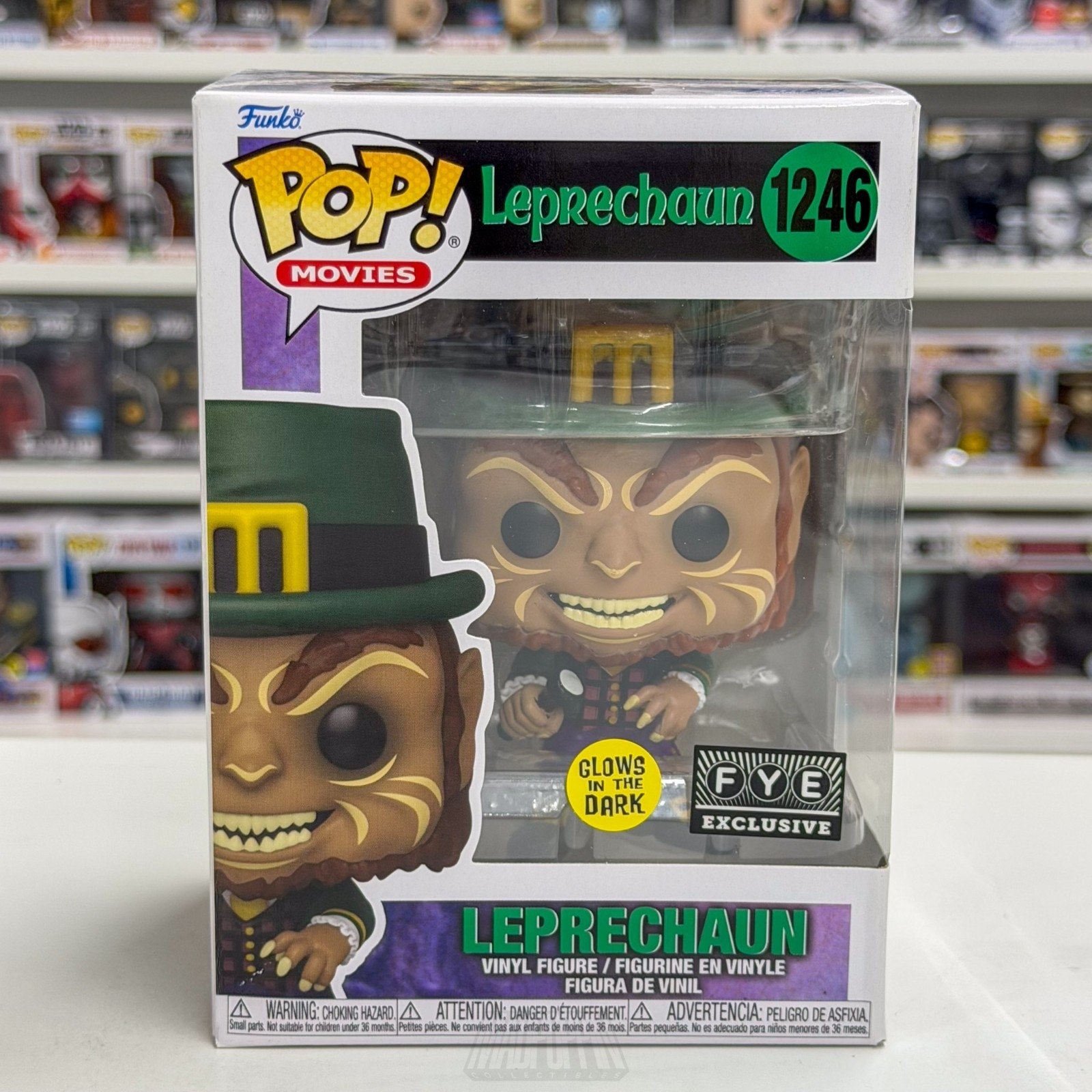 Funko Pop Movie Leprechaun Glow FYE 1246 Horror Comedy Cult Classic Vinyl Figure