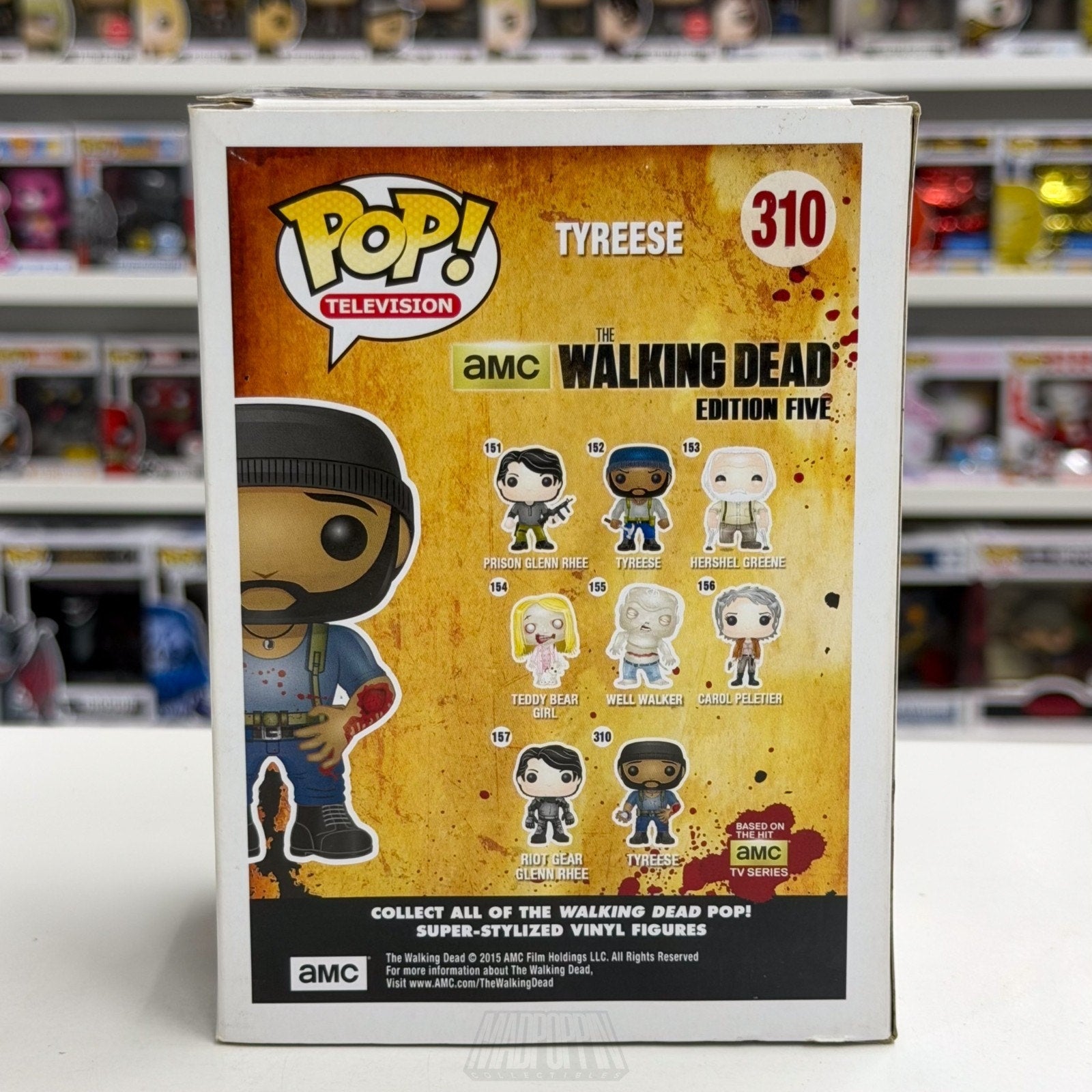 Funko Pop TV The Walking Dead Tyreese Bitten Bloody Hot Topic 310 Vinyl Figure
