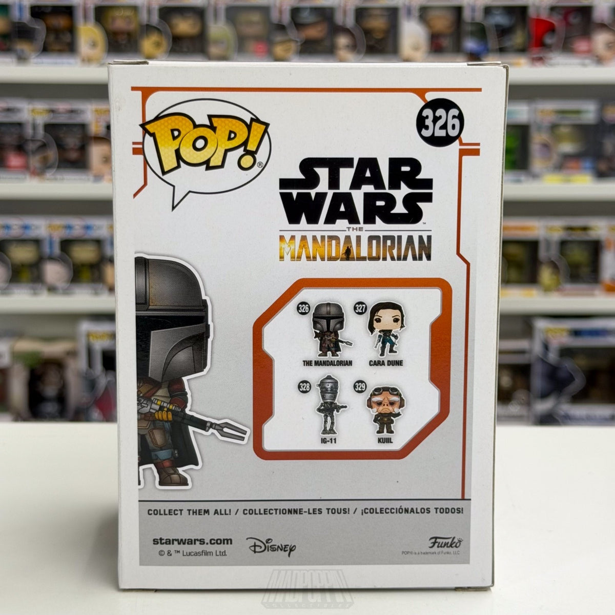 Funko Pop The Mandalorian 326 Din Djarin Bounty Hunter Disney+ Toy Vinyl Figure