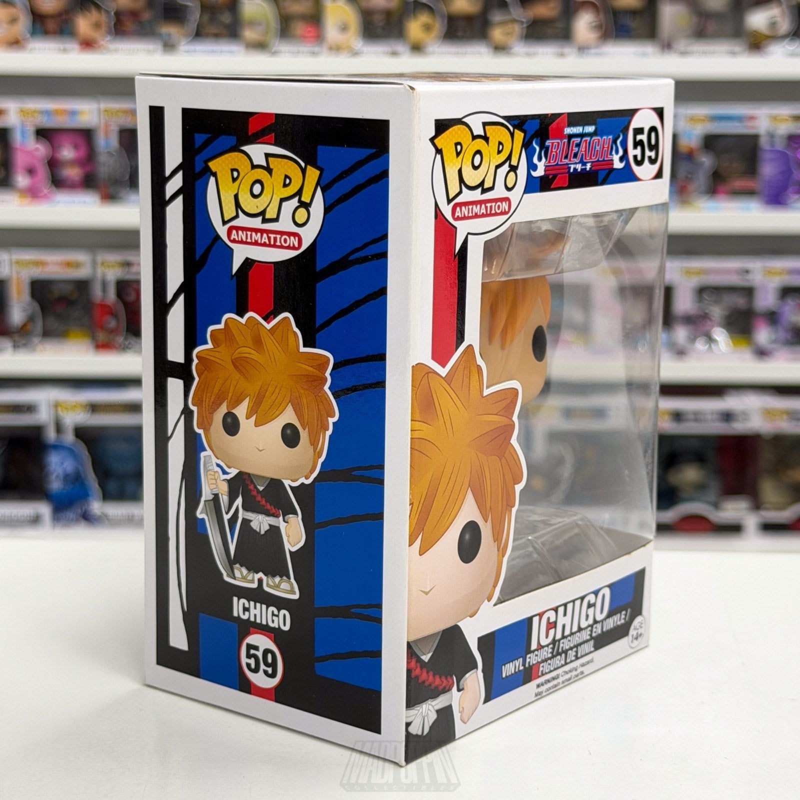 Funko Pop Anime Bleach Ichigo Kurosaki 59 Japan Manga Soul Reaper Vinyl Figure