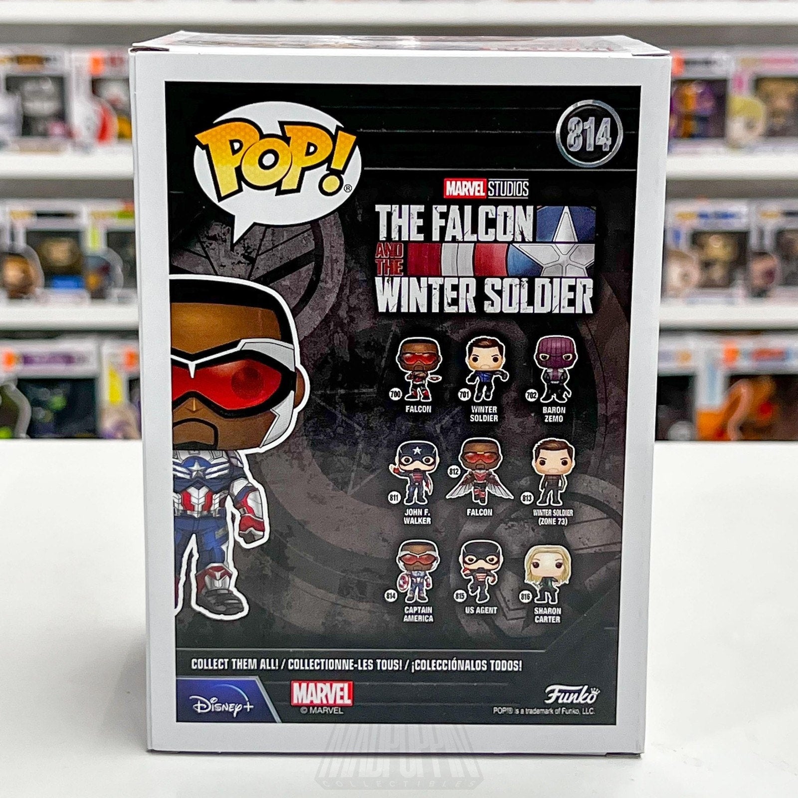 Funko Pop Marvel Captain America Sam Wilson 814 Bobble-Head Vinyl Figure Falcon