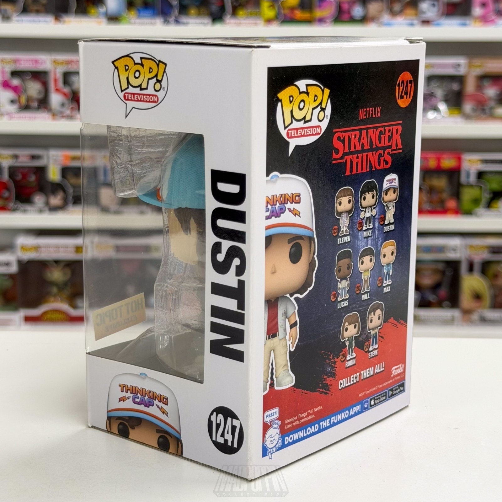 Funko Pop TV Stranger Things Dustin Dragon Shirt Hot Topic 1247 Season 4 Figure