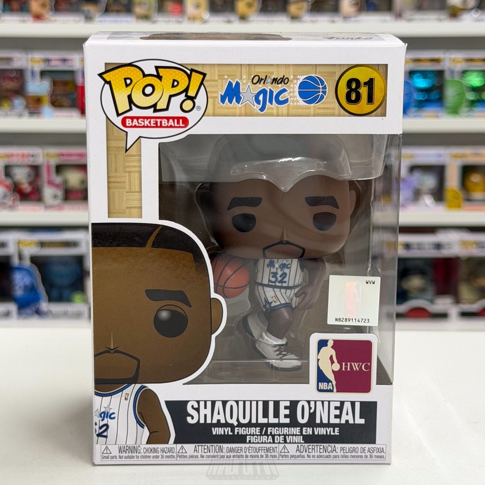 Funko Pop NBA Basketball Orlando Magic Shaquille O'Neal Diesel 81 Vinyl Figure