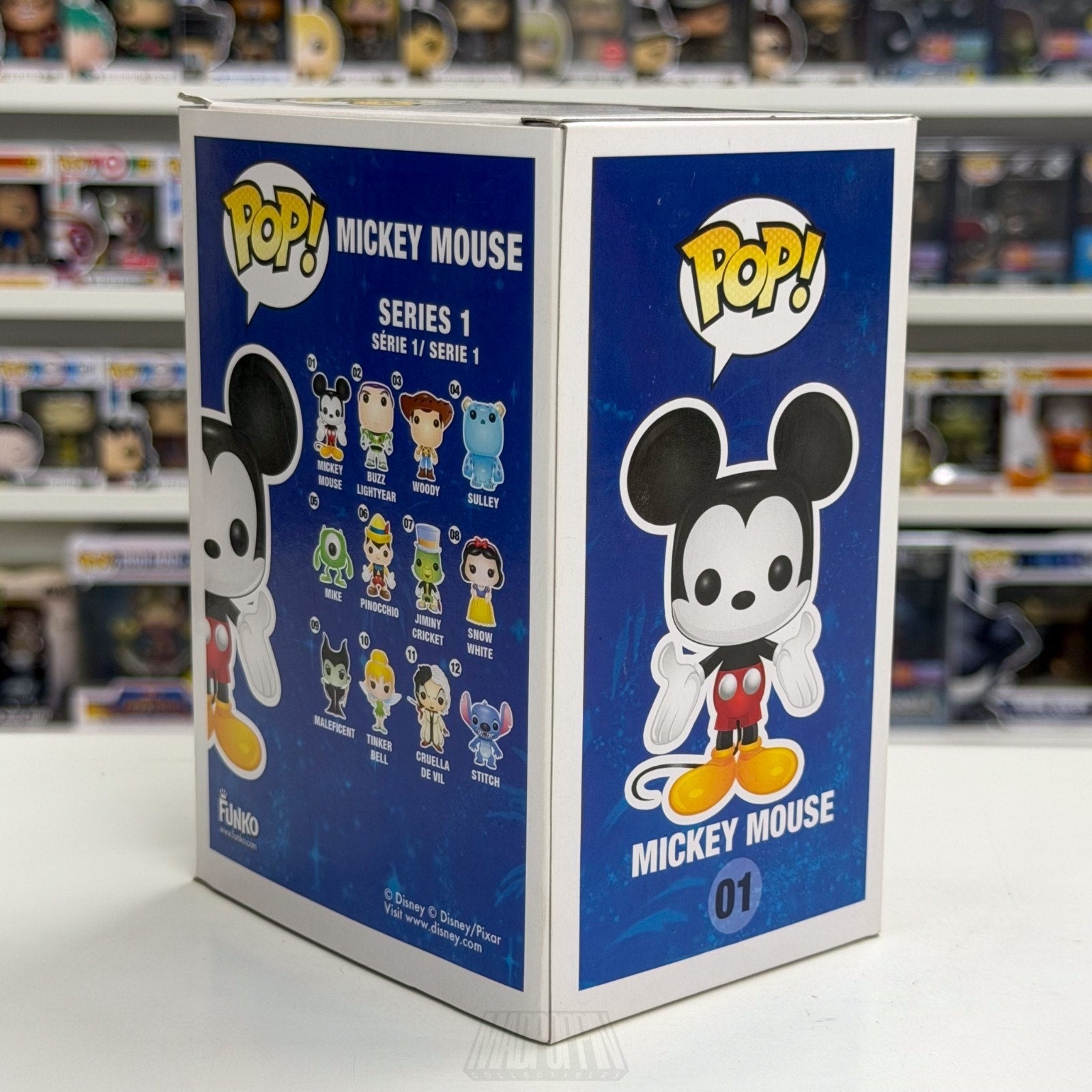 Funko Pop Disney Mickey Mouse Blue Logo Original 01 Mascot Walt Toy Vinyl Figure