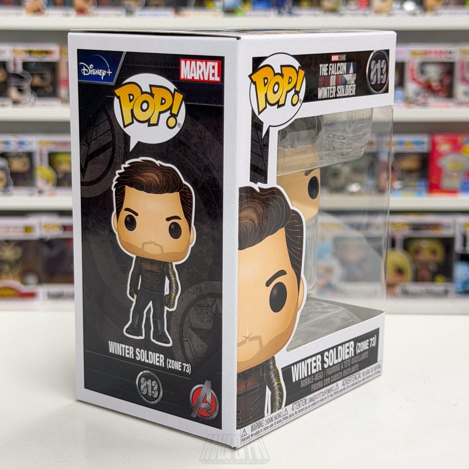 Funko Pop Marvel Falcon & Winter Soldier Zone 73 813 Bucky Barnes Vinyl Figure