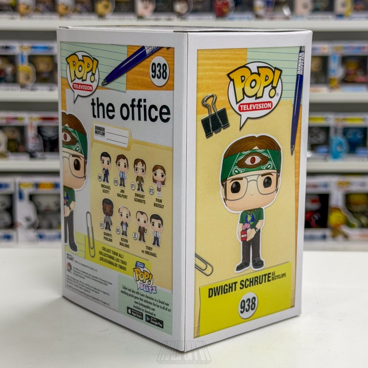 Funko Pop TV The Office Dwight Schrute as Recyclops ECCC 938 Toy Vinyl Figure