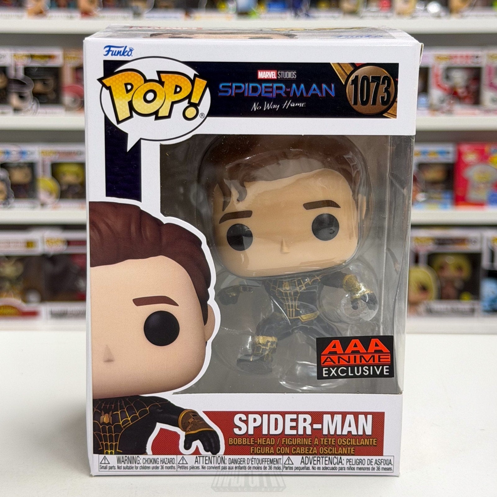 Funko Pop Marvel Spider-Man No Way Home Unmasked AAA Anime 1073 Toy Vinyl Figure