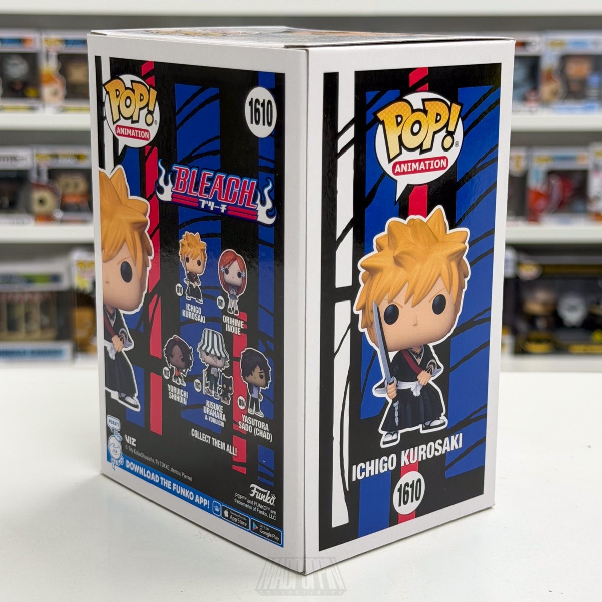 Funko Pop Anime Bleach Ichigo Kurosaki Metallic Chase 1610 Manga Vinyl Figure