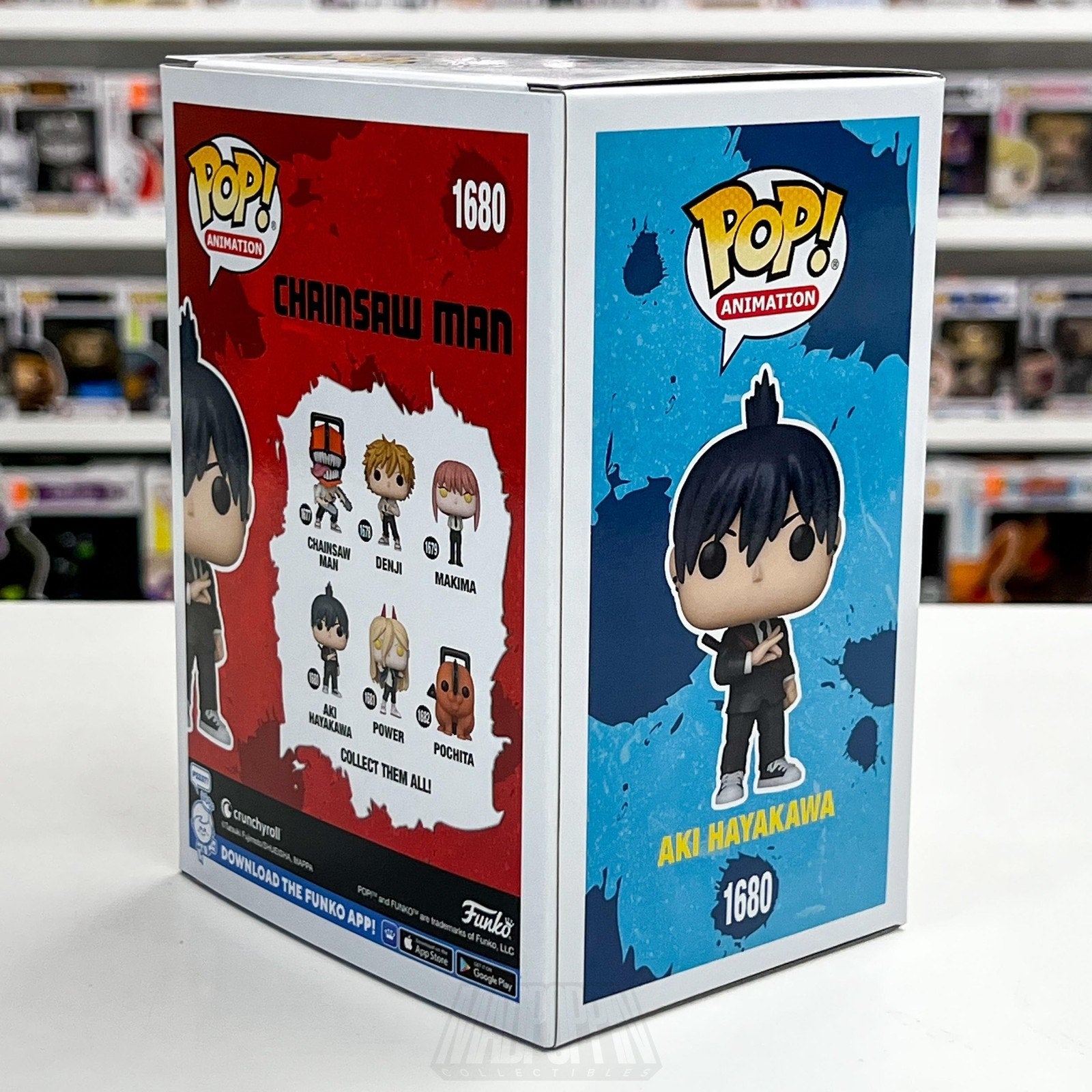 Funko Pop! Animation Chainsaw Man Aki Hayakawa 1680 Vinyl Figure Anime Box
