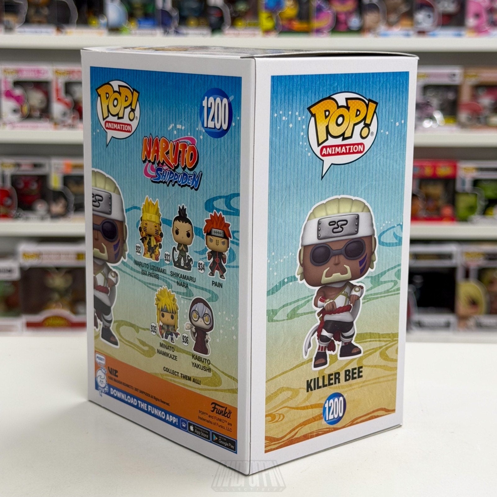 Funko Pop Anime Naruto Killer Bee Entertainment Earth 1200 Manga Vinyl Figure