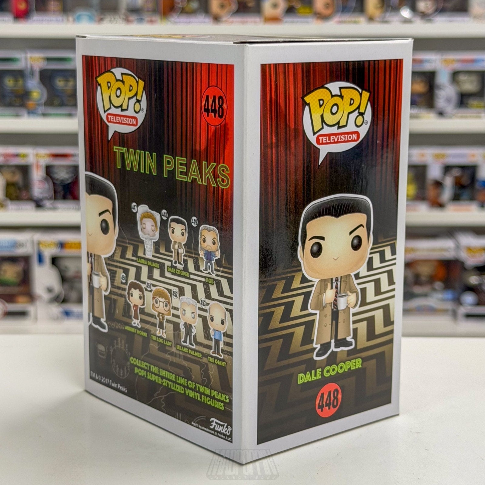 Funko Pop TV Twin Peaks Agent Dale Cooper w/Mug 448 Vaulted Rare Vinyl Figure