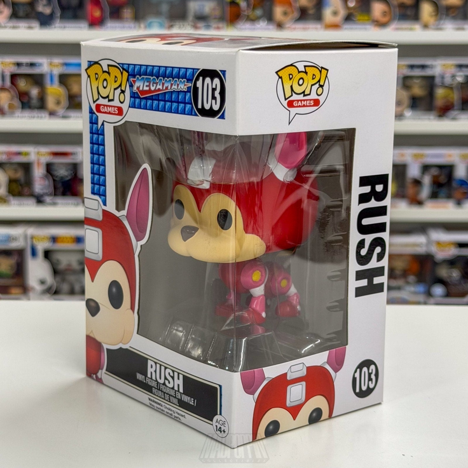 Funko Pop Video Games Mega Man Rush 103 Robotic Dog Vaulted Rare Vinyl Figure
