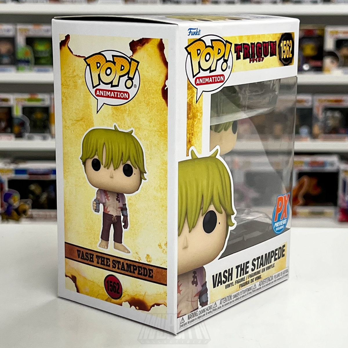 Funko Pop Anime Trigun Vash The Stampede PX 1562 Humanoid Manga Toy Vinyl Figure