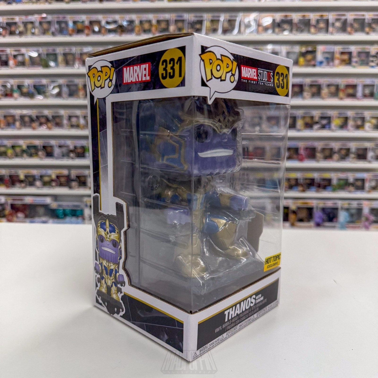 Funko Pop Marvel Thanos w/Throne Hot Topic 331 MCU Infinity Mad Titan Toy Figure