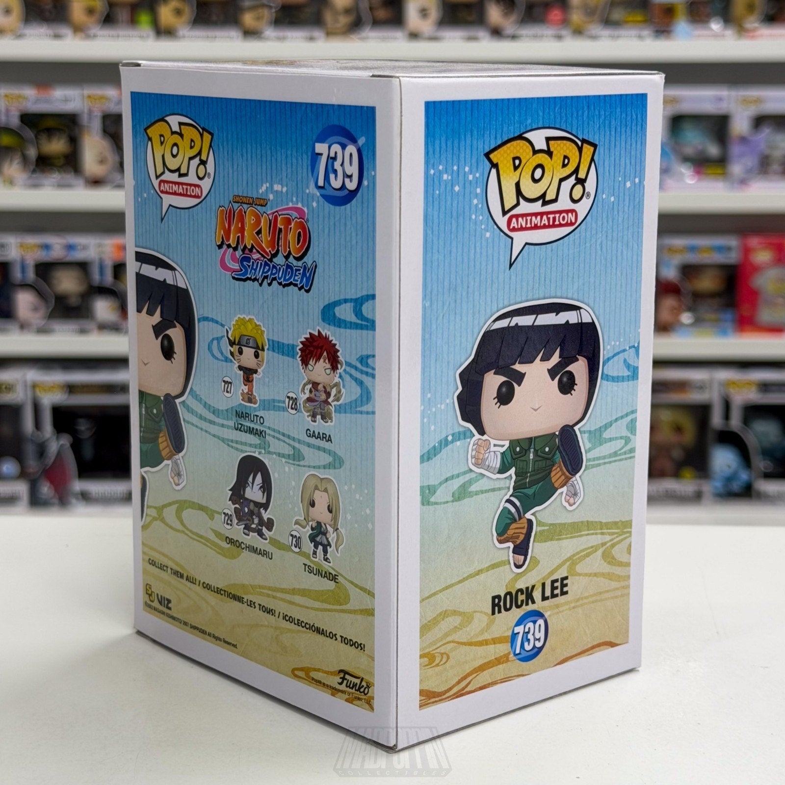 Funko Pop Anime Naruto Rock Lee Hot Topic 739 Vinyl Figure