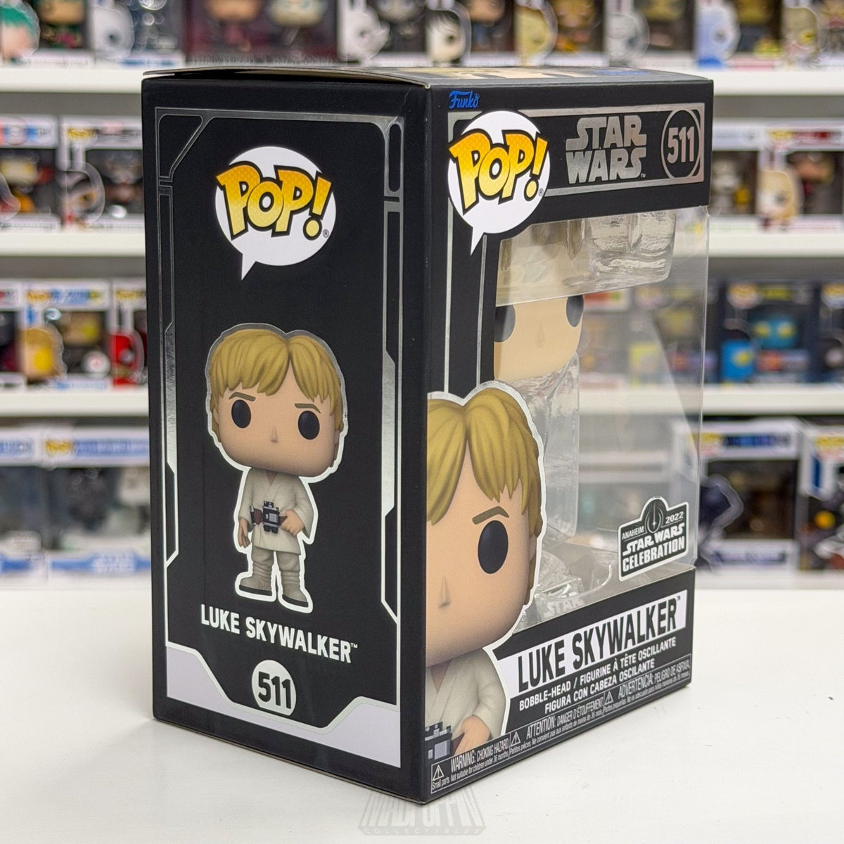Funko Pop Star Wars Celebration Luke Skywalker 511 OFFICIAL STICKER Vinyl Figure