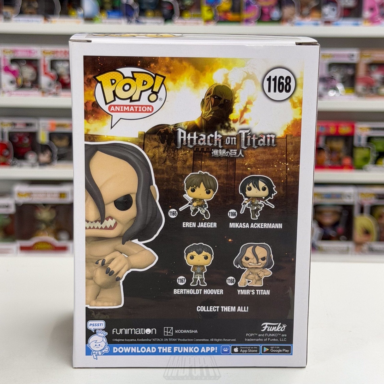 Funko Pop Anime Attack on Tita Ymir's Titan 1168 Japan Manga Toy Vinyl Figure