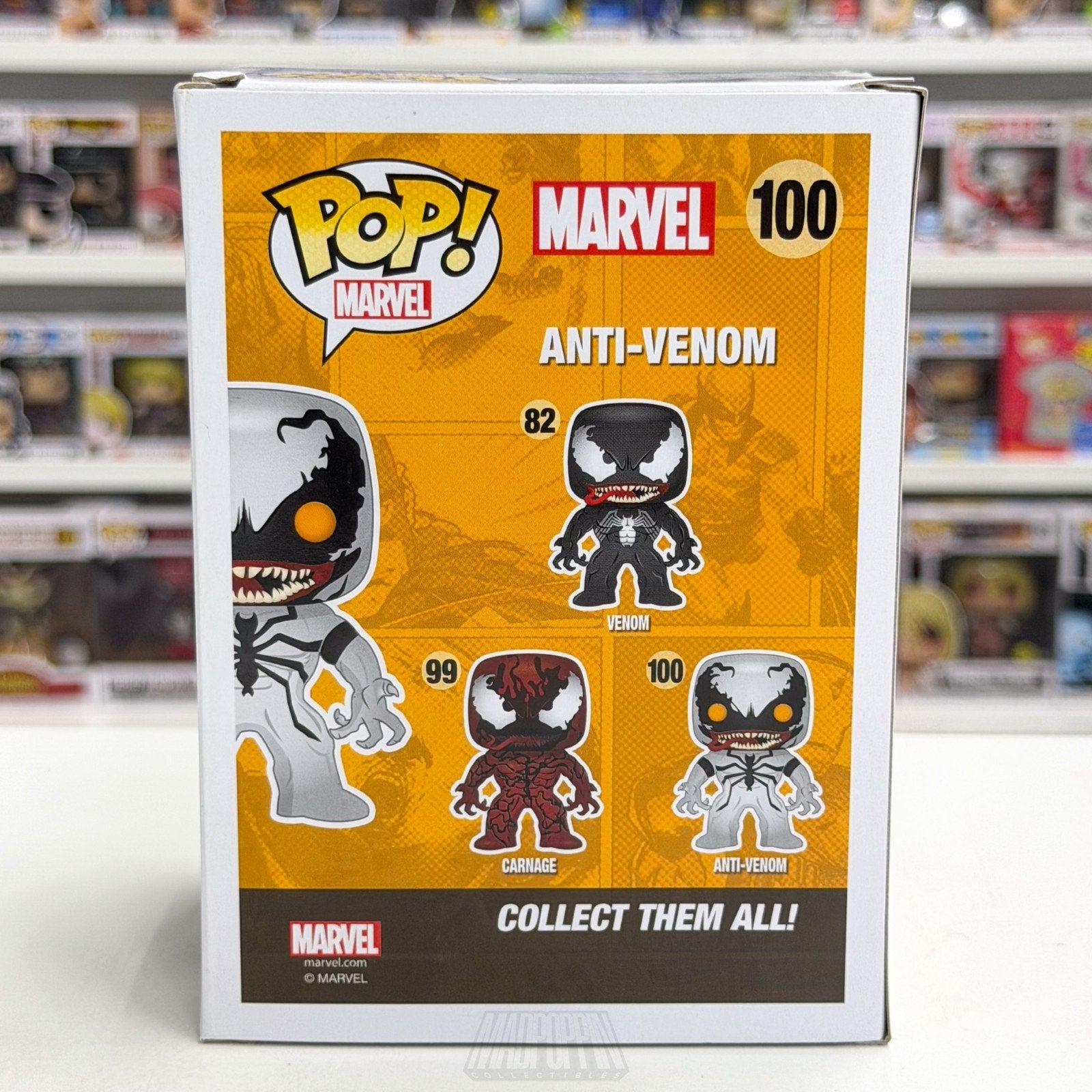 Funko Pop Marvel Anti-Venom Hot Topic Exclusive 100 Symbiote Spider Vinyl Figure
