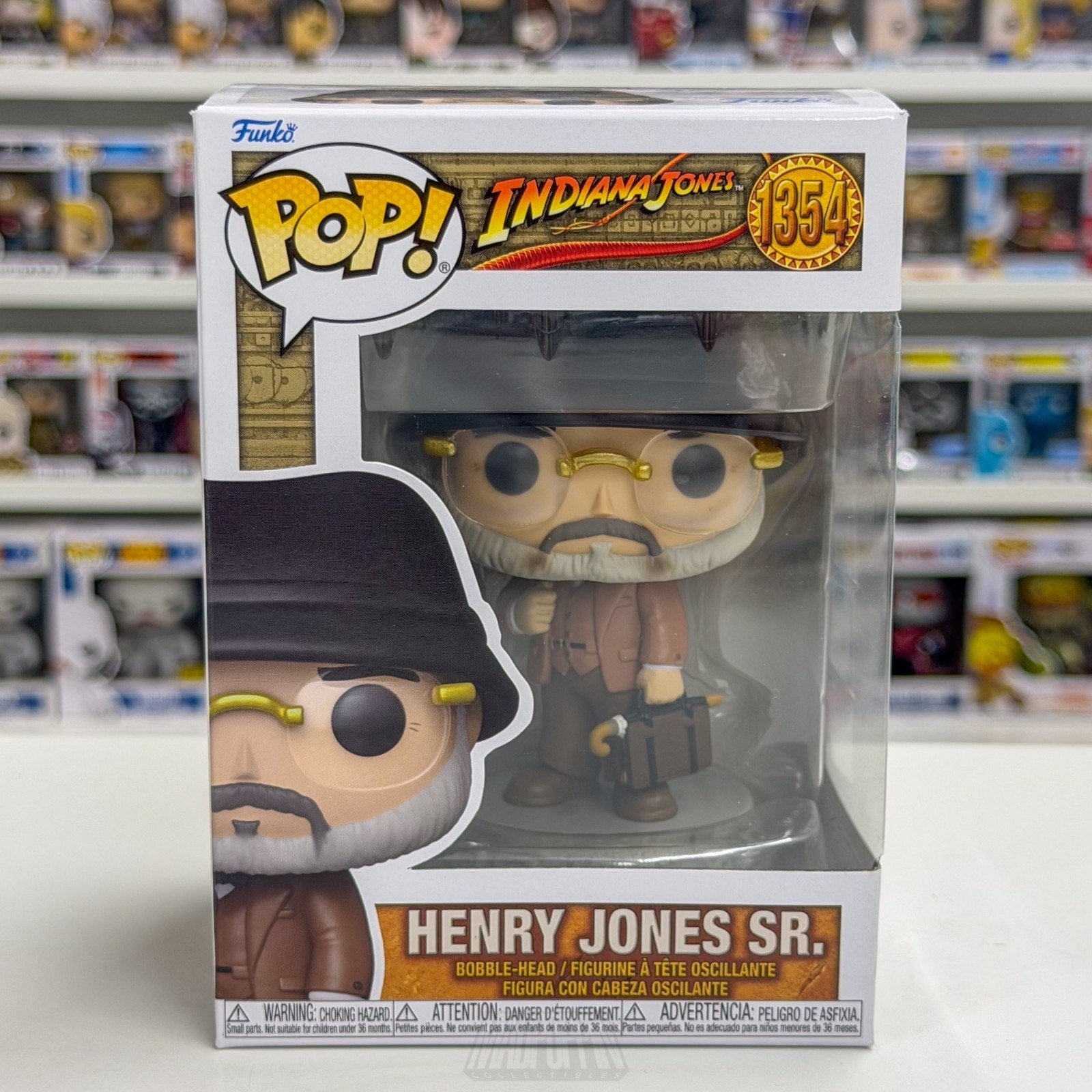 Funko Pop Movies Indiana Jones Professor Henry Sr 1354 Scottish Toy Vinyl Figure