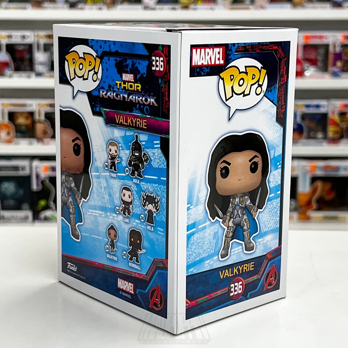 Funko Pop Marvel Thor Ragnarok Valkyrie Battle Outfit 336 SDCC 2018 Vinyl Figure