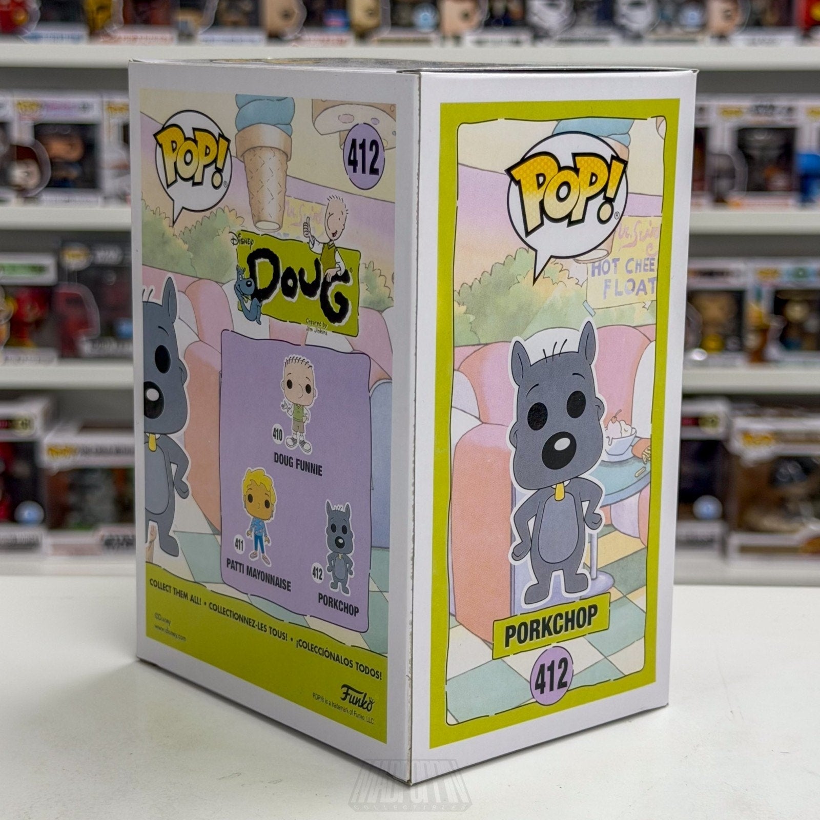 Funko Pop Disney Nickelodeon Doug Porkchop 412 Animated Sitcom Toy Vinyl Figure