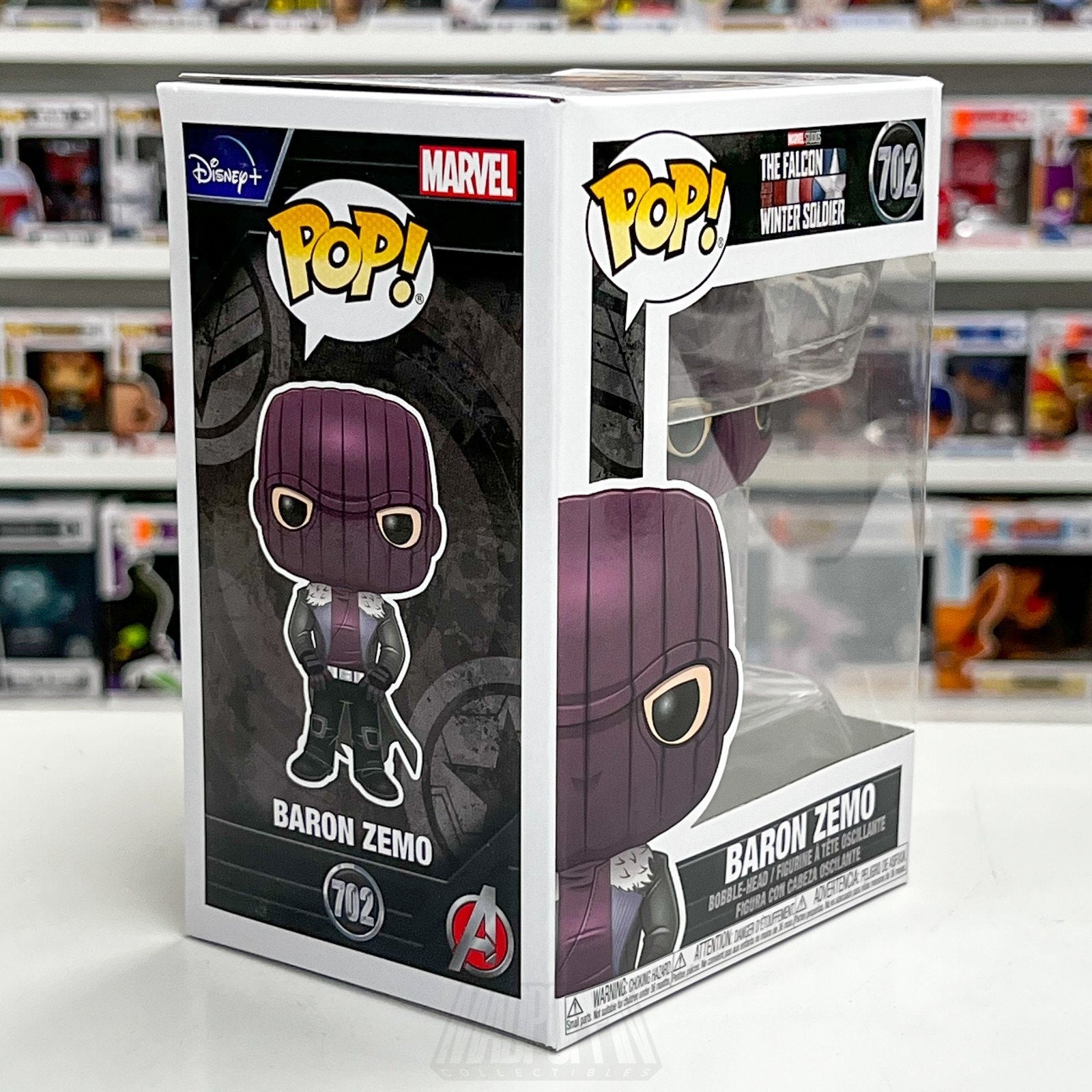 Funko Pop Marvel Falcon & Winter Soldier Baron Zemo 702 Vinyl Figure Comics MCU