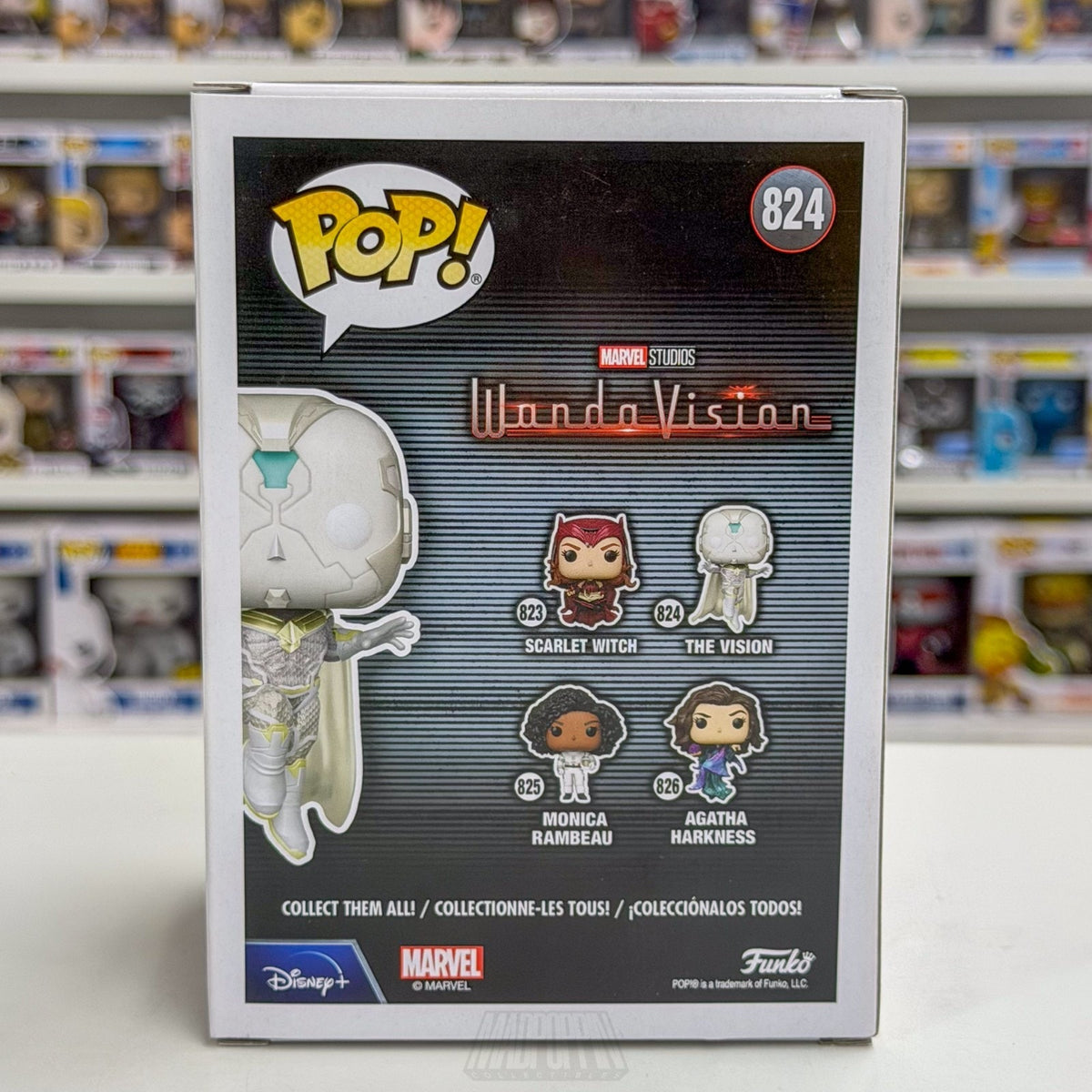 Funko Pop Marvel Wandavision The Vision White 824 Synthezoid Toy Vinyl Figure