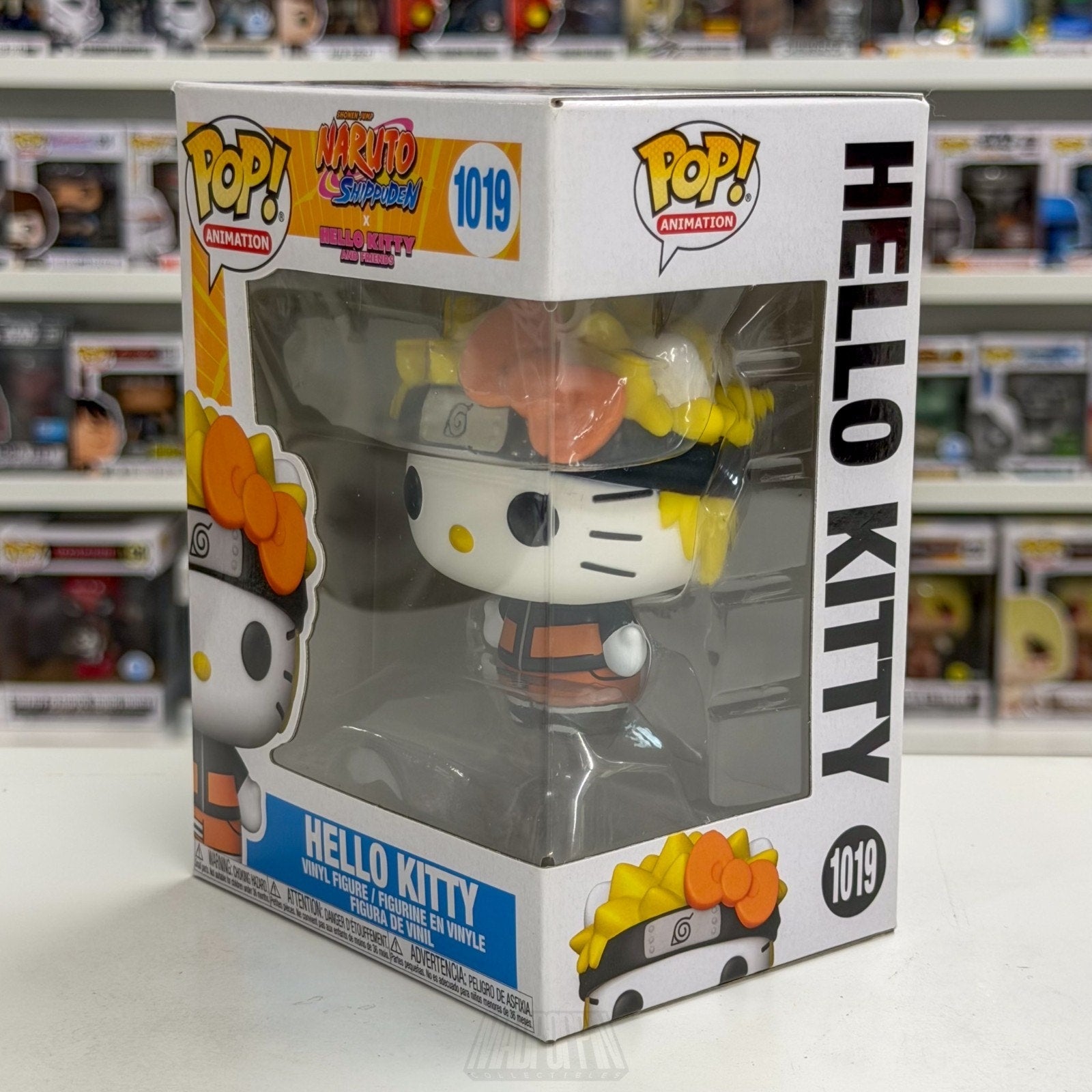 Funko Pop Anime Naruto x Hello Kitty 1019 Kawaii Cute Cat Japanese Vinyl Figure
