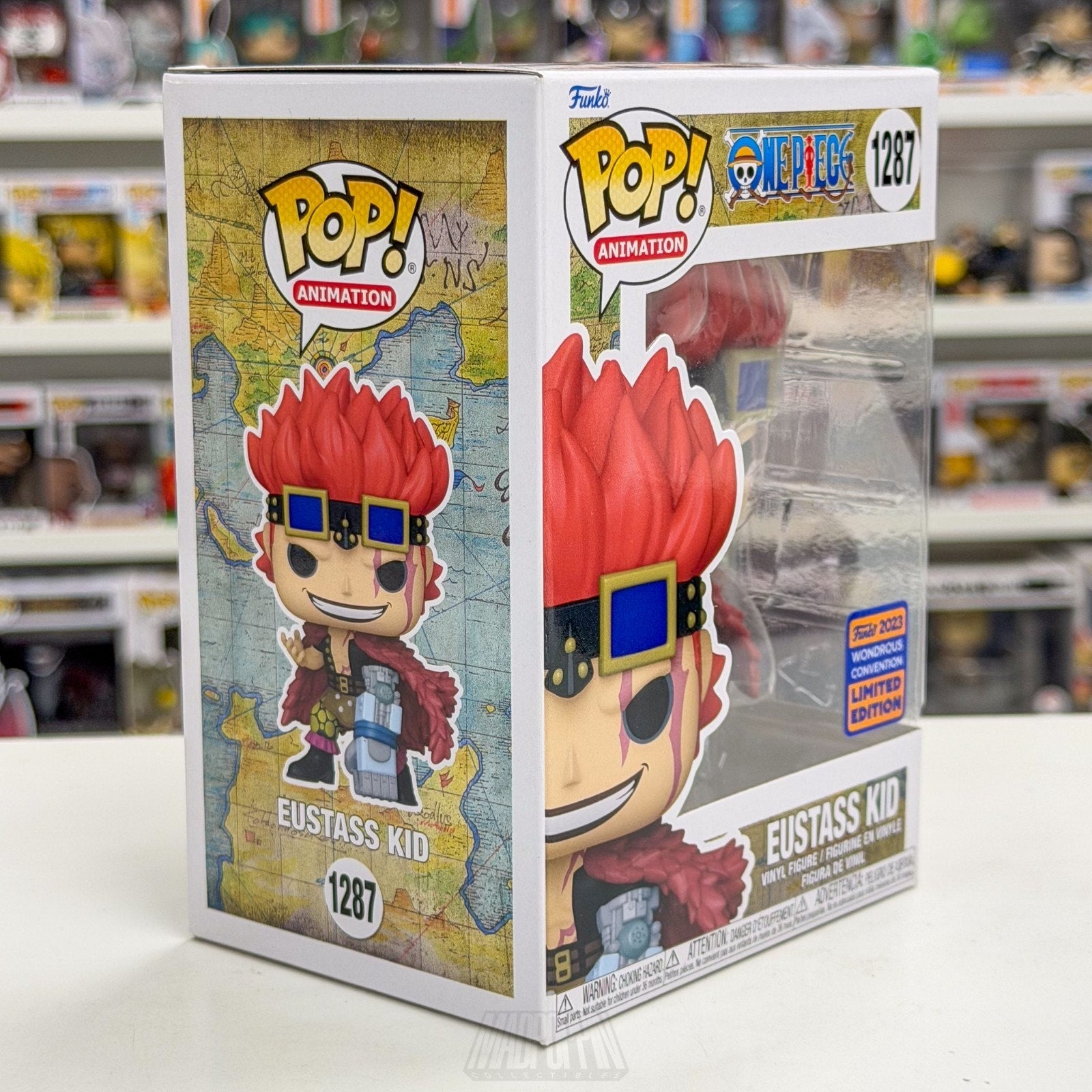 Funko Pop Anime One Piece Eustass Kid WonderCon 1287 Pirate RARE Vinyl Figure
