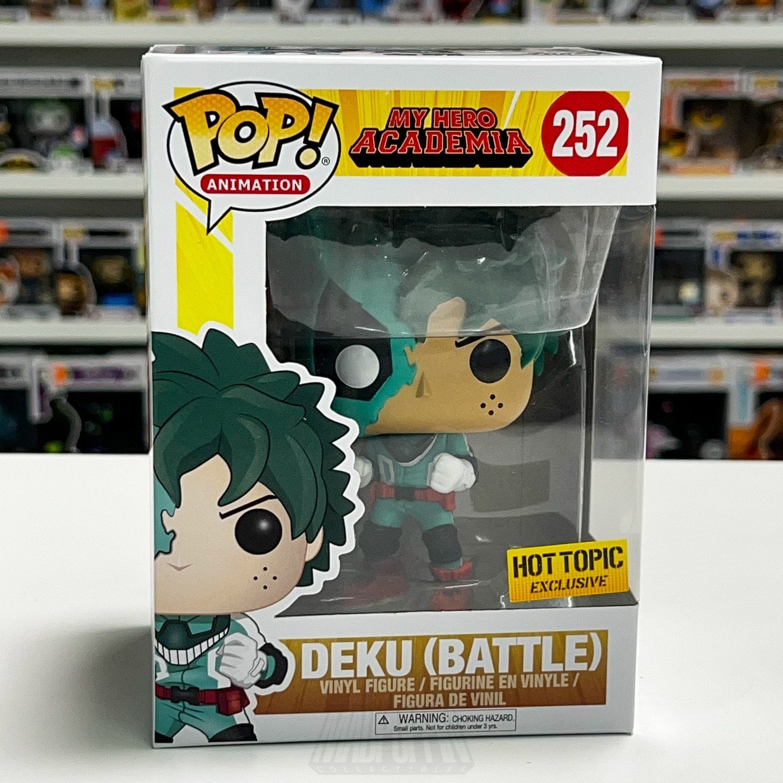 Funko Pop Anime My Hero Academia Deku Battle Hot Topic 252 Izuku Midoria Figure