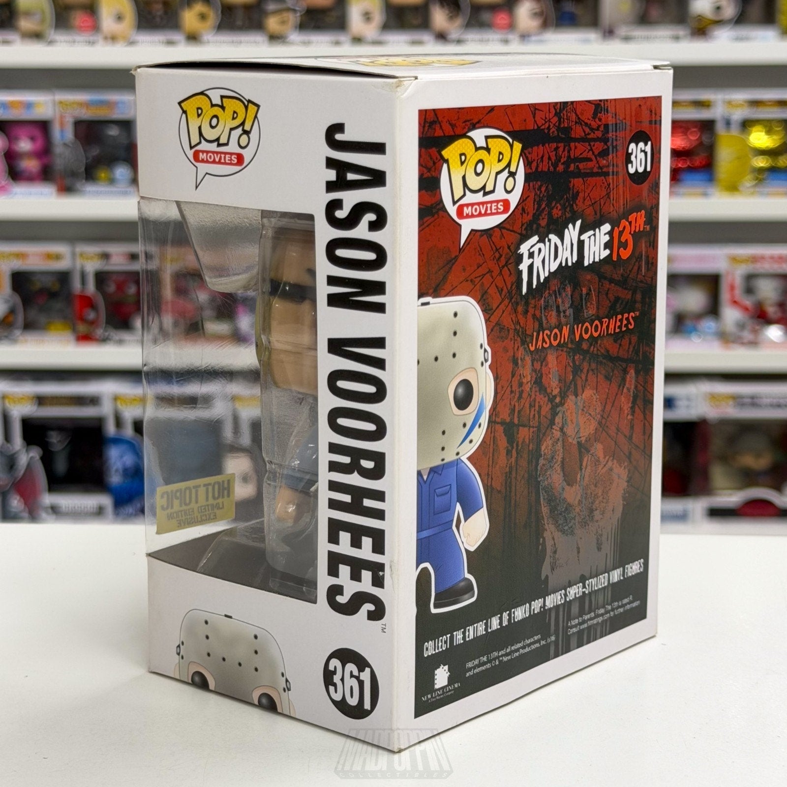 Funko Pop Movies Friday the 13th Jason Voorhees Blue Hot Topic 361 Vinyl Figure