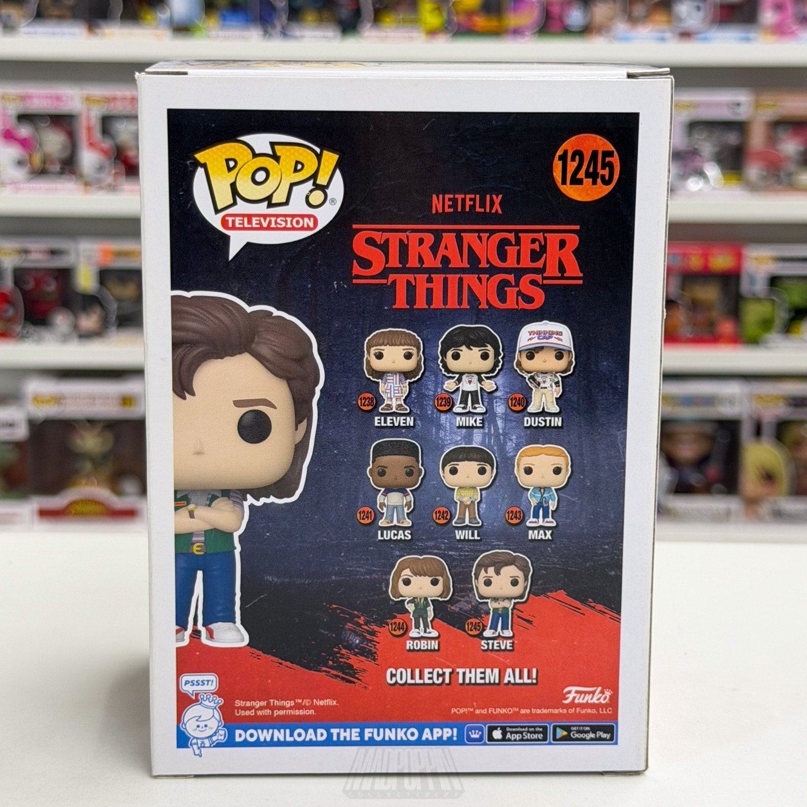 Funko Pop TV Stranger Things Steve Family Video Uniform 1245 Season 4 Toy Figure