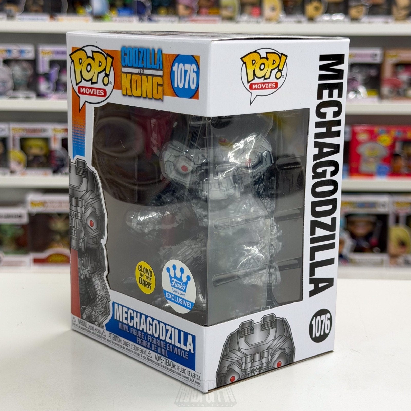 Funko Pop Movies Godzilla vs Kong Mechagodzilla Glow 1076 Kaiju Toy Vinyl Figure