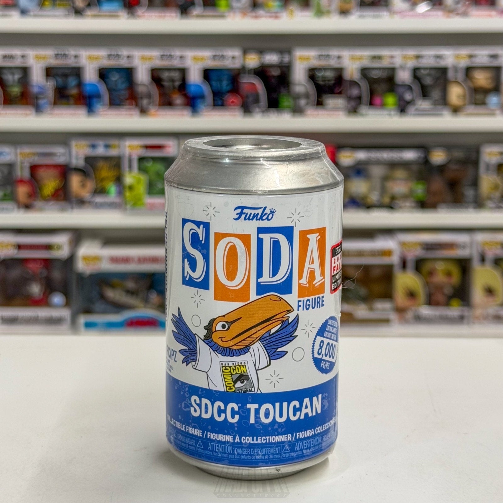 Funko Soda SDCC Toucan Sealed Can Chance at Chase San Diego Mascot Vinyl Figure