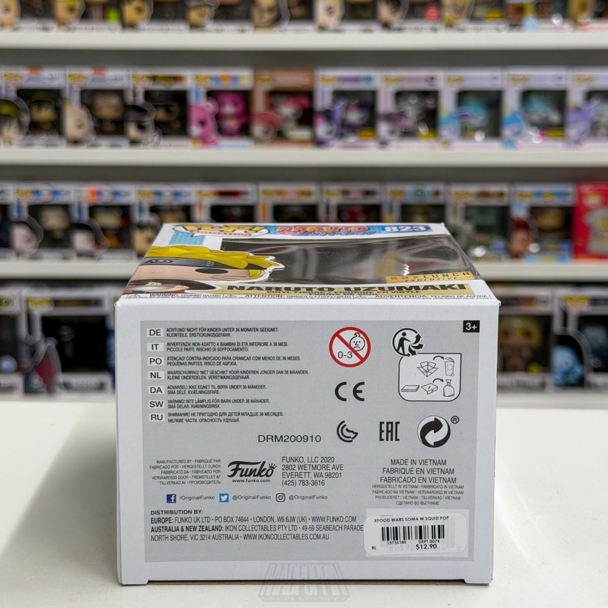 Funko Pop Anime Naruto Uzumaki Eating Noodles BoxLunch 823 Manga Vinyl Figure