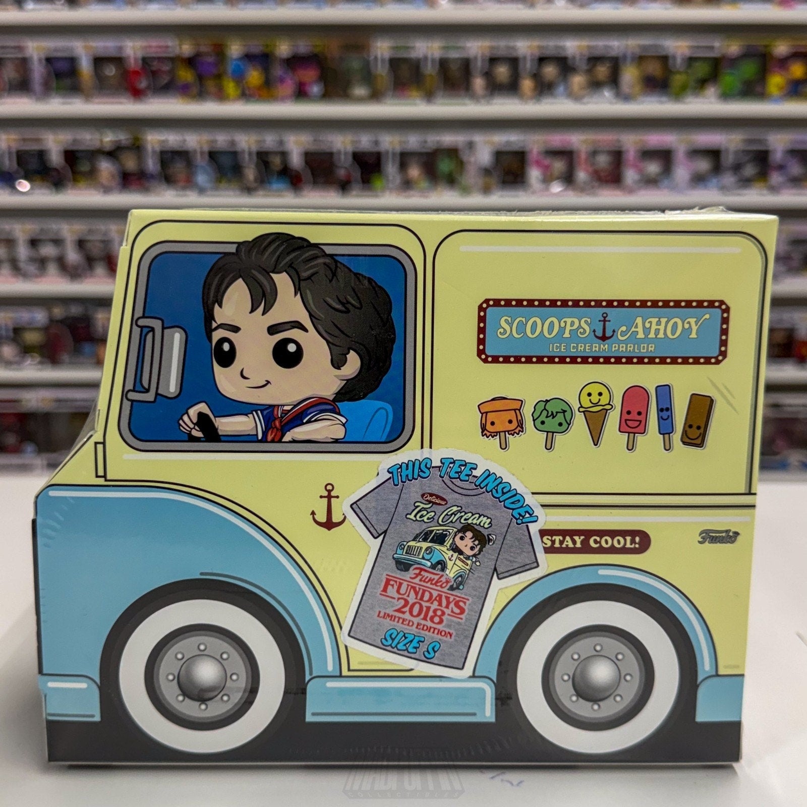 Funko Pop Fundays 2018 TV Stranger Things Scoops Ahoy Exclusive Tee Small Sealed