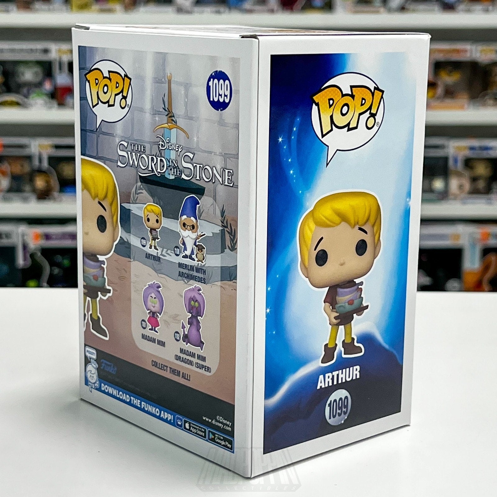 Funko Pop Disney Sword in the Stone Arthur Pendragon 1099 King Excalibur Figure