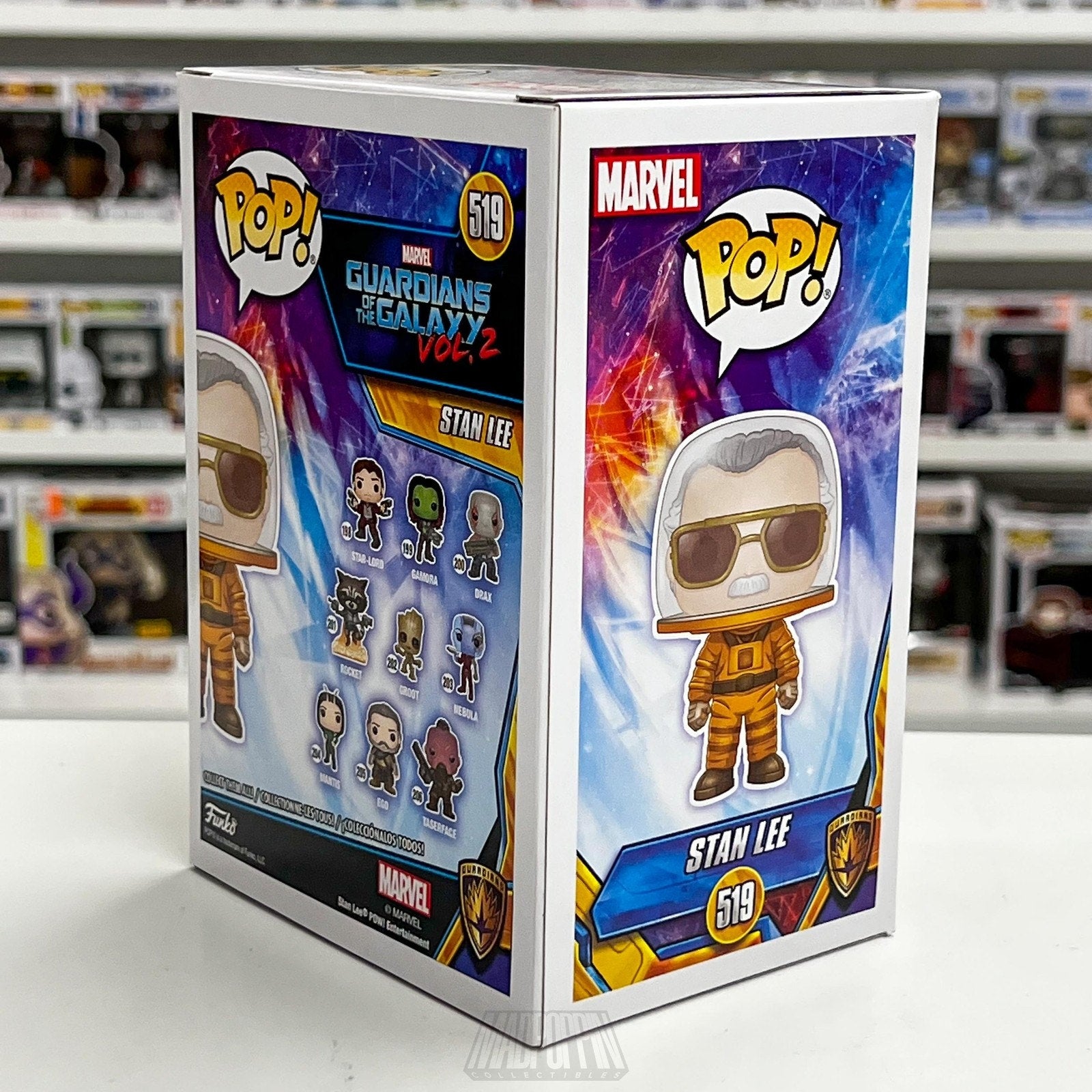 Funko Pop Marvel Guardians of the Galaxy Vol 2 Stan Lee NYCC 519 Vinyl Figure