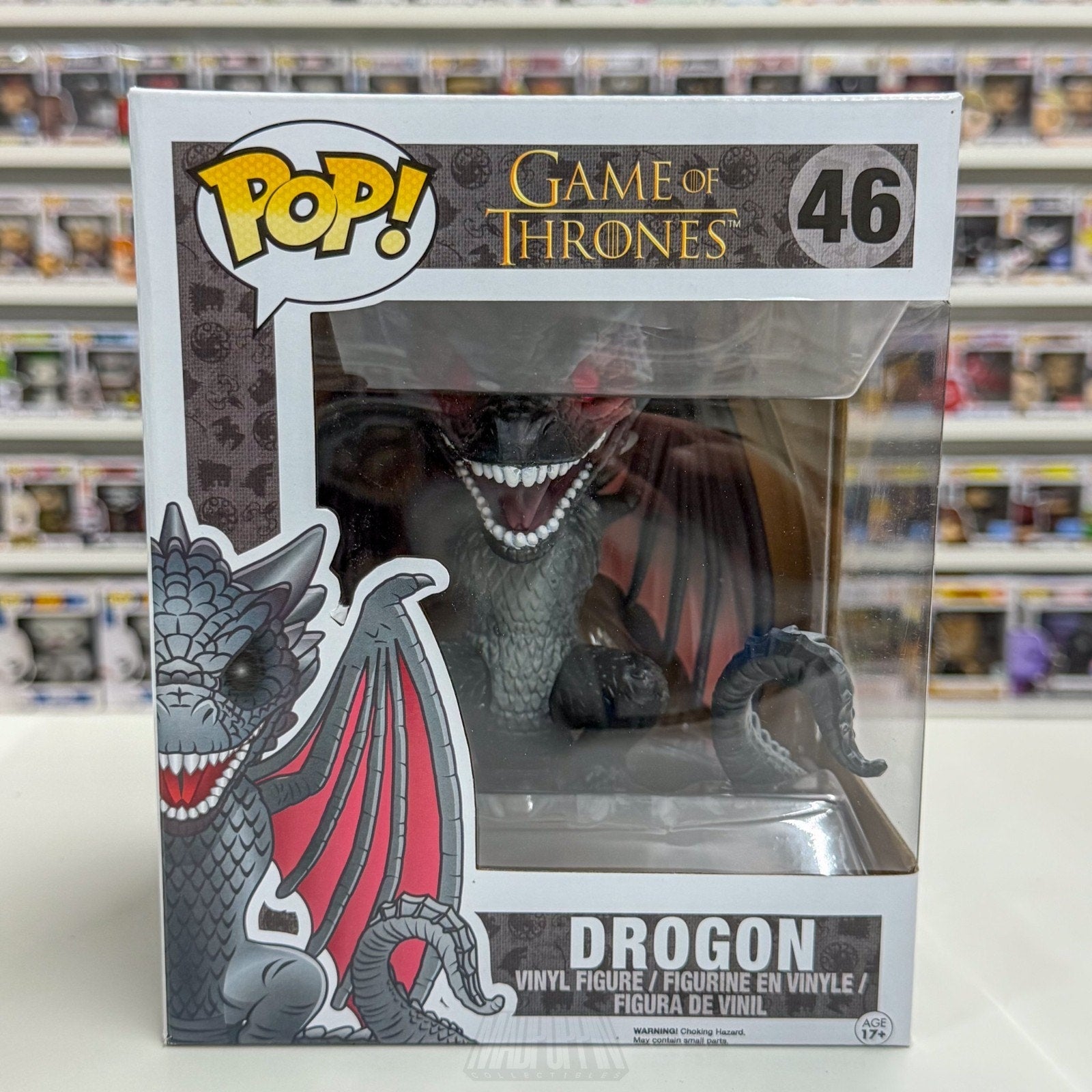 Funko Pop TV HBO Game of Thrones Drogon Red Eyes 46 Dragon Vinyl 6" Figure